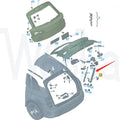 Wooba 80A827851N 80A827851M 80A827851Q 80A827851R Electric Tailgate Lifting Bracket for Audi Q5L Domestic 2018-2019