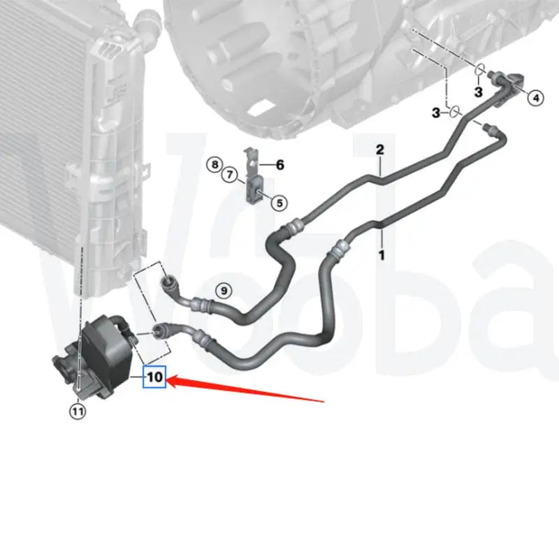 Wooba New Transmission Oil Cooler for BMW 1 Series 3 Series X1 17217529499 17 21 7 529 499 17217551647, 17 21 7 551 647