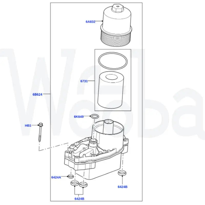 Wooba Brand New Engine Oil Cooler for LAND ROVER DISCOVERY 3 4 L319 3.0L RANGE ROVER SPORT LR040738 LR013149 LR061969 LR124259