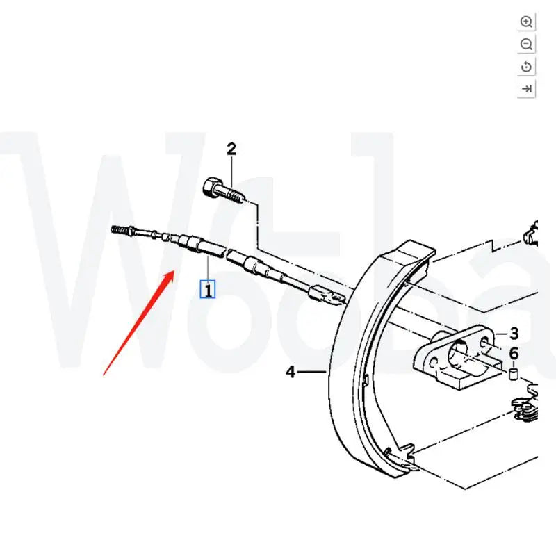 Wooba 34411158421 34411158423 34411153582 NEW Parking Brake Cable for 1984-1993 BMW E30 318I 318Is 325 325E 325I M3