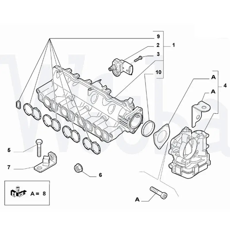 Car Intake Manifold Assembly for Vauxhall Insignia a Caravan 08-17 55259081 55280753 55571993 55566258 55261564 850764 55229194 