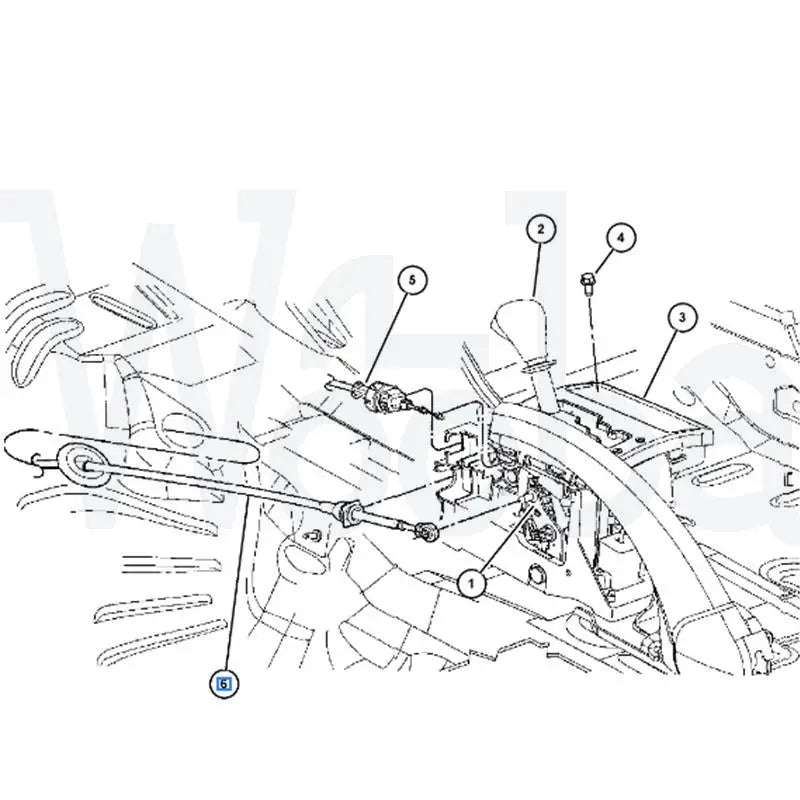 Wooba Transmission Shift Cable Compatible with Jeep Grand Cherokee 2007 52109667AE 52090445AD