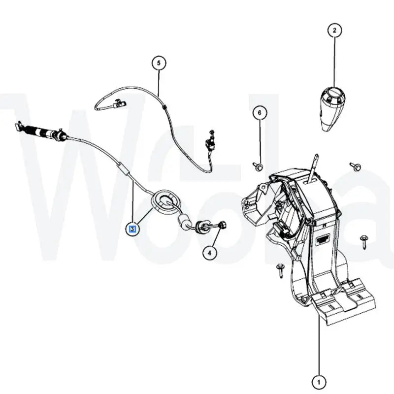 Wooba Automatic Transmission Shifter Cable Mopar 68024360AB Fits for 2012 Dodge Caliber