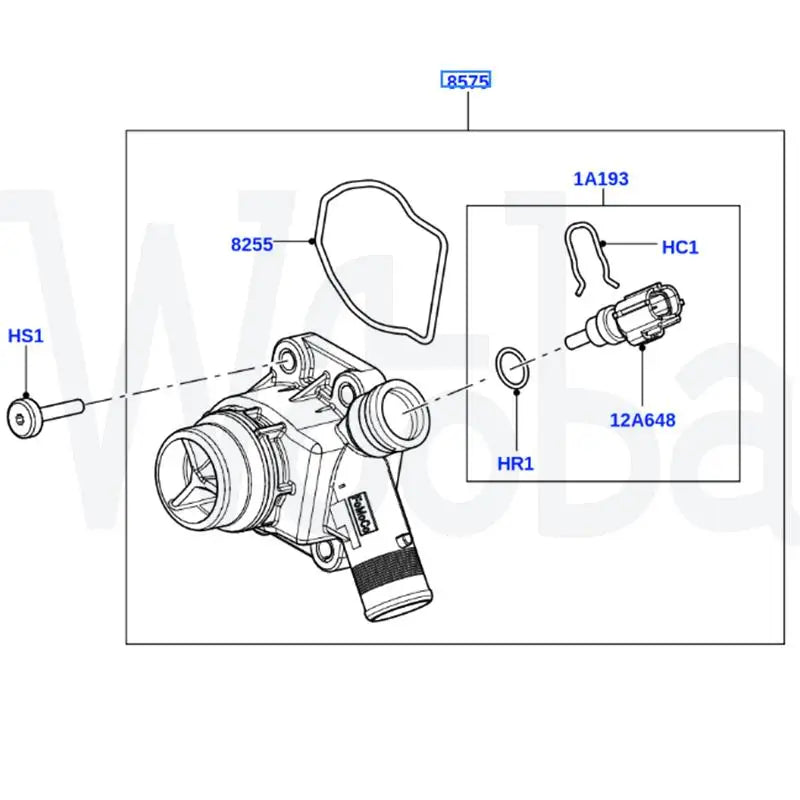 Wooba Thermostat Housing Kit for LAND ROVER Freelander 2 3.2L Petrol 06-14 Auto Coolant Thermostat Housing with Gasket LR006071