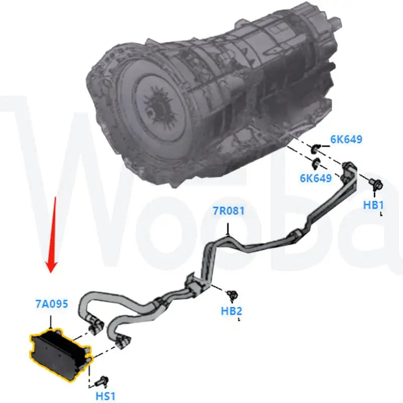 Wooba New Transmission Engine Oil Radiator Cooler LR036354 for Land Rover Range Rover 06-18 X3003001 AW837A095AA C2Z18818